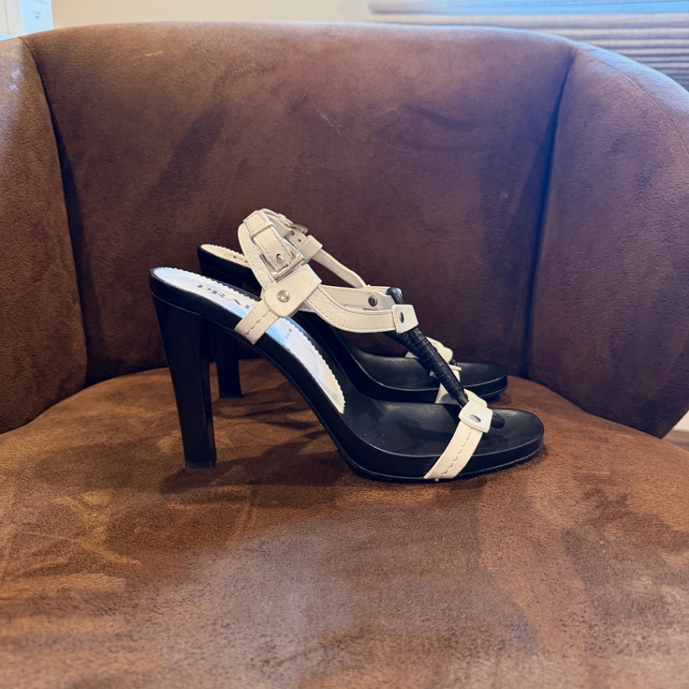 Prada heels Nappa Marine Bian Nero - Picture 4 of 4